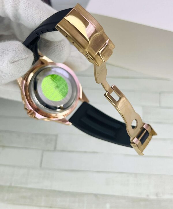 Yacht Master Rolex Men’s Watch – Date, Rubber Strap, Buzzer by Shopizea - Image 2