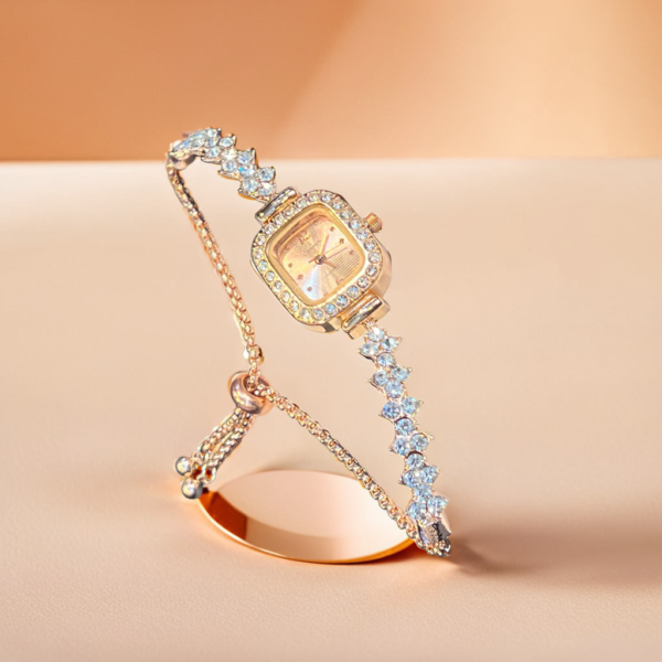 Crown Ladies Bracelet Watch – Silver & Rose Gold by Shopizea - Image 5