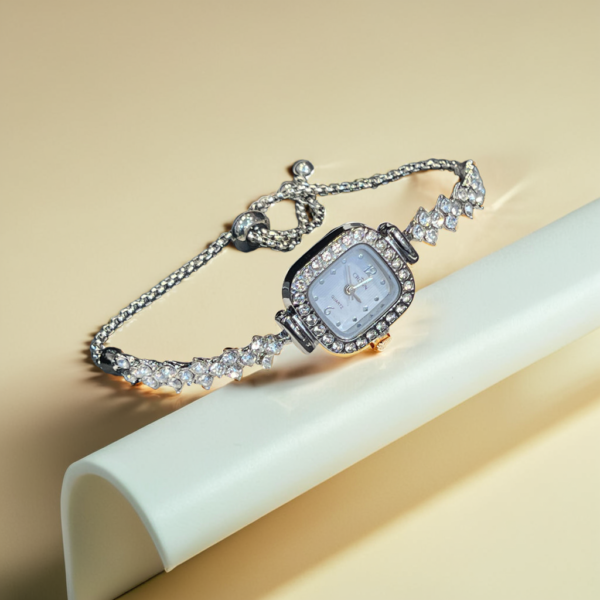 Crown Ladies Bracelet Watch – Silver & Rose Gold by Shopizea - Image 3
