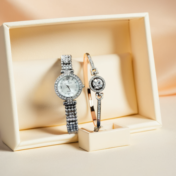 Richard Ladies Jewelry Watch with Bracelet – Elegant Gift Set by Shopizea - Image 2